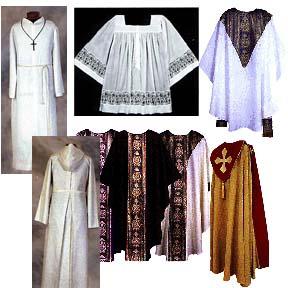 בגדים של כומר קתולי