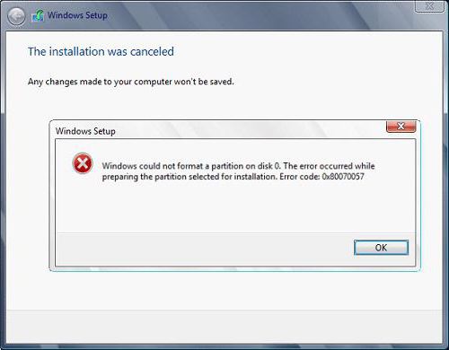 0x80070057 עדכון שגיאה עבור Windows 7